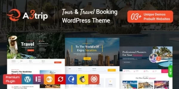 A3trip Tours Travels WordPress Theme 1.4 GPL Theme