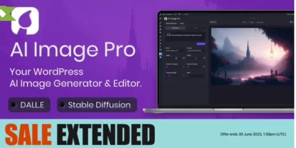 AI Image Pro WordPress AI Image Generator Editor, DALLE Stable Diffusion 2.0.1 GPL Plugins