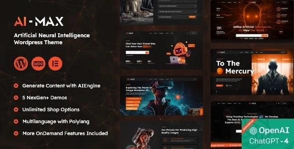 AI MAX Artificial Neural Network WordPress Theme 1.0.3 GPL Theme