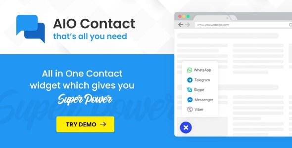 AIO Contact All in One Contact Widget Support Button 2.8.3 GPL Plugins