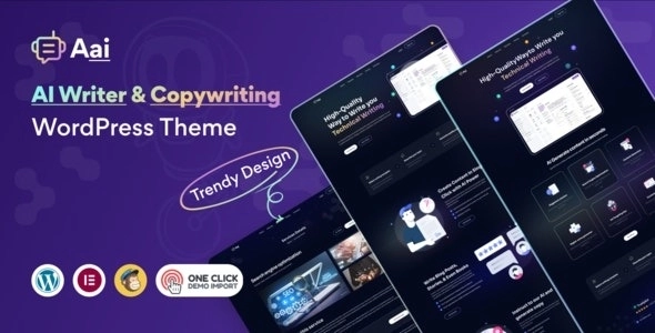 Aai AI Writer AI Copywriting Landing Page Theme 1.0.0 GPL Theme