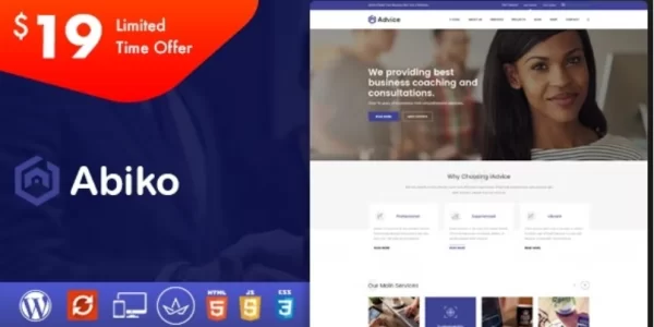 Abiko Business Consulting WordPress Theme 2.2 GPL Theme