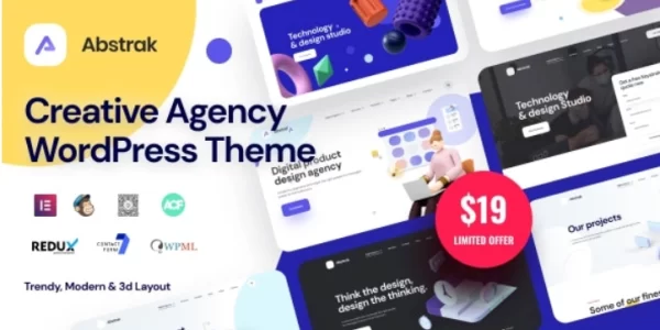 Abstrak Creative Agency Theme 1.4.7 GPL Theme