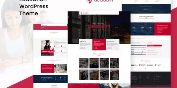 Acadam University WordPress Theme 1.0 GPL Theme
