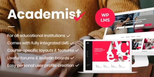 Academist Education Learning Management System Theme 1.13 GPL Theme