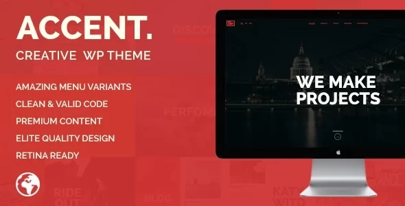 Accent — Creative Responsive WordPress Theme 1.1.1 GPL Theme