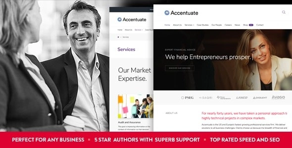 Accentuate A Professional Consulting WordPress Theme 1.1.6 GPL Theme