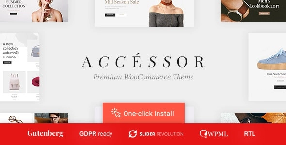 Accessories Shop Online Store, WooCommerce Shopping WordPress Theme 1.1.1 GPL Theme