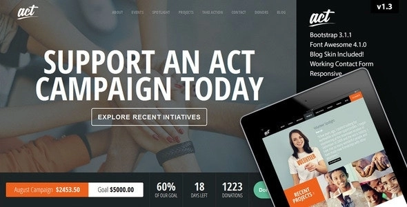 Act Nonprofit Charity Theme 3.1.4 GPL Theme