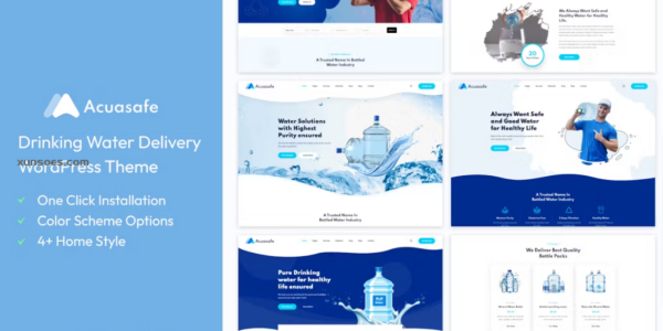 Acuasafe Drinking Water Delivery WordPress Theme 1.0.1 GPL Theme