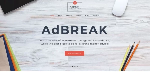 AdBreak Advertising Company WordPress Theme 1.0.0 GPL Theme