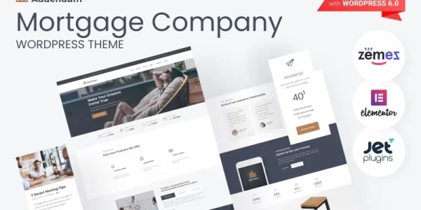 Addendum Mortgage Company WordPress Theme 1.0.1 GPL Theme