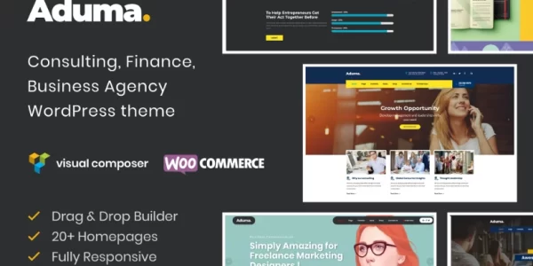 Aduma Consulting, Finance, Business WP Theme 1.3.2 GPL Theme