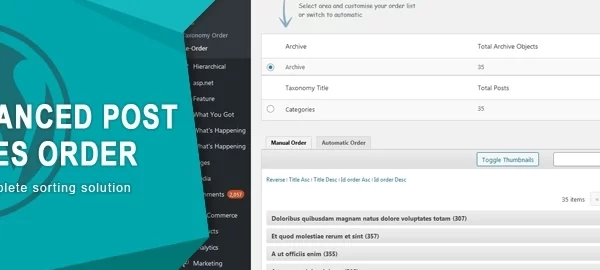 Advanced Post Types Order 5.3.2 GPL Plugins