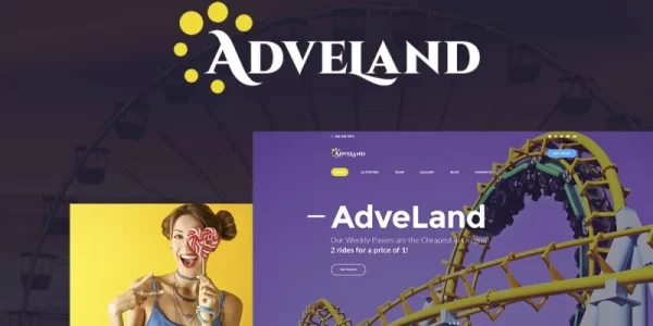 Adveland Amusement Park Responsive WordPress Theme 1.0.0 GPL Theme