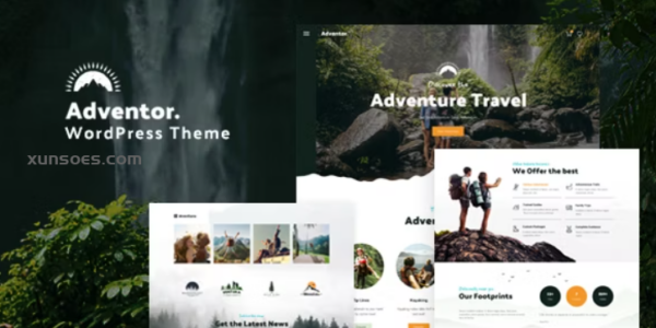 Adventor Travel Adventure, Tourism WordPress Theme 2.1 GPL Theme
