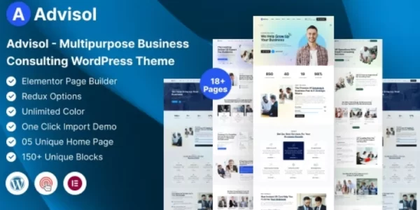 Advisol Business Consulting WordPress Theme 1.0 GPL Theme