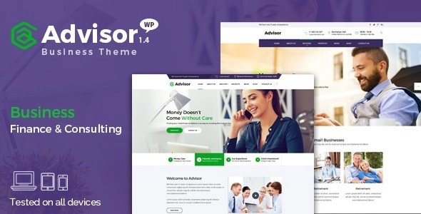 Advisor | Consulting, Business, Finance WordPress Theme 1.4.1 GPL Theme