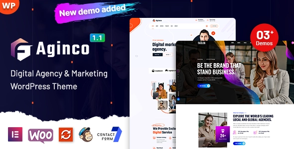 Aginco Digital Agency 1.3.2 GPL Theme