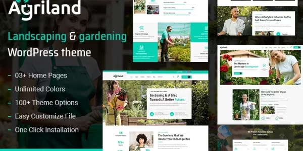 Agriland Agriculture and Garden WordPress Theme 1.1 GPL Theme