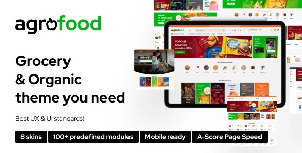 Agrofood Elementor WooCommerce WordPress Theme 1.1.4 GPL Theme