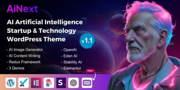 AiNext AI Agency Startup WordPress Theme 1.1 GPL Theme