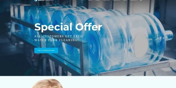 AichTwoOh Water Delivery Service Responsive WordPress Theme 1.0.0 GPL Theme