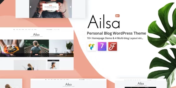 Ailsa Personal Blog WordPress Theme 1.6.1 GPL Theme