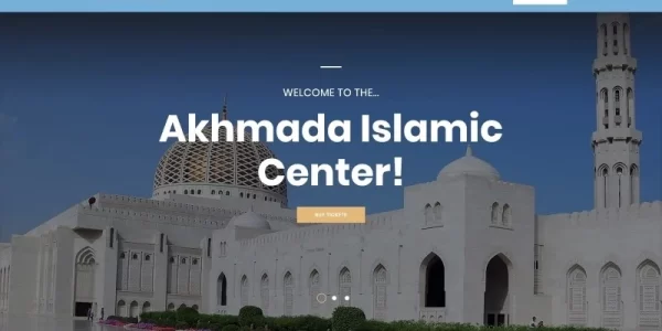 Akhmada Islamic Center WordPress theme WordPress Theme 1.0.0 GPL Theme