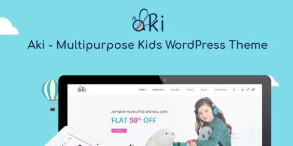 Aki Multipurpose Kids WordPress Theme 1.3.4 GPL Theme