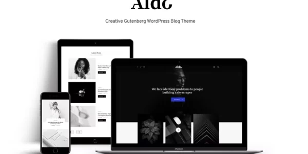Aldo Modern Personal Blog WordPress Theme 1.0.5 GPL Theme