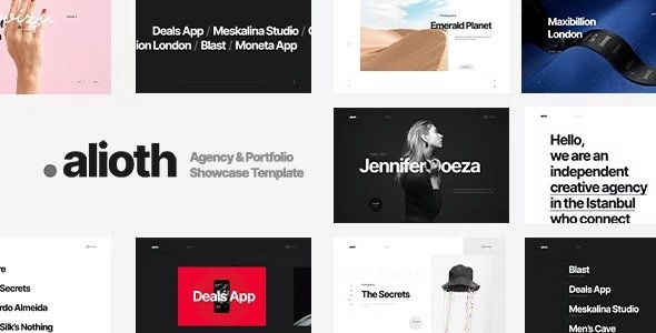 Alioth Agency Portfolio Showcase Theme 2.0 GPL Theme
