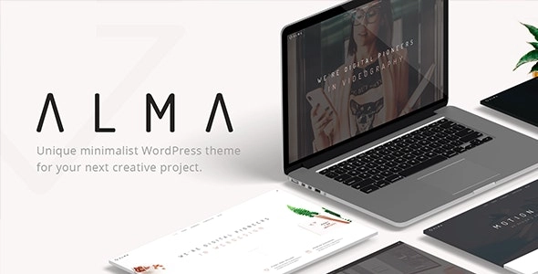 Alma Minimalist Multi-Use WordPress Theme 2.4.2 GPL Theme