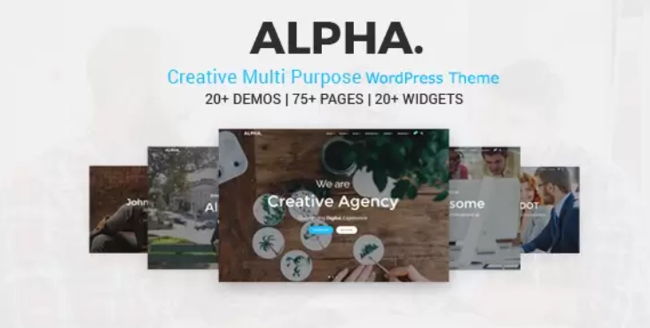 Alpha Dot Multi Purpose WordPress Theme 1.0 GPL Theme