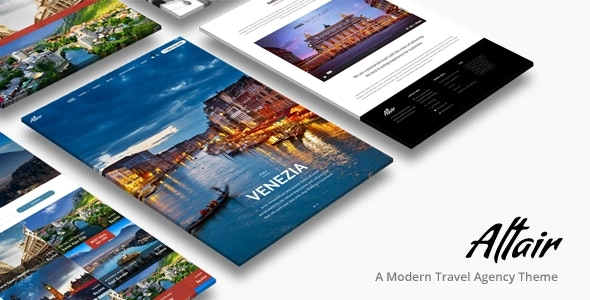 Altair | Travel Agency WordPress 5.2.2 GPL Theme
