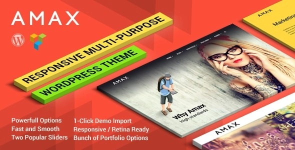 Amax — Responsive Multi-Purpose WordPress Theme 1.1.10 GPL Theme