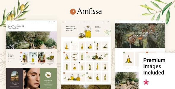 Amfissa Organic Olive Shop Theme 1.1 GPL Theme