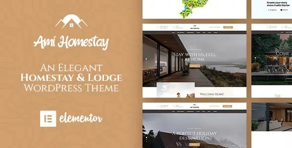 Ami Homestay Hotel Booking WordPress Theme 1.1.0 GPL Theme