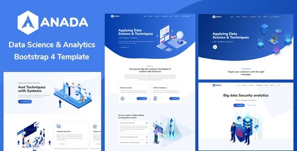 Anada Data Science Analytics WordPress Theme 1.3.6 GPL Theme