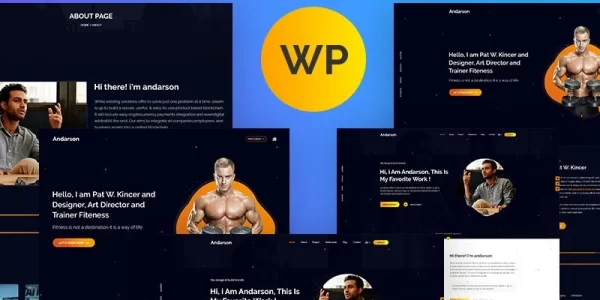 Andarson Personal Portfolio Responsive WordPress Theme 2.0.0 GPL Theme