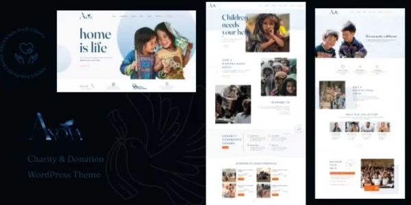 Anova Charity Donation WordPress Theme 1.0.1 GPL Theme