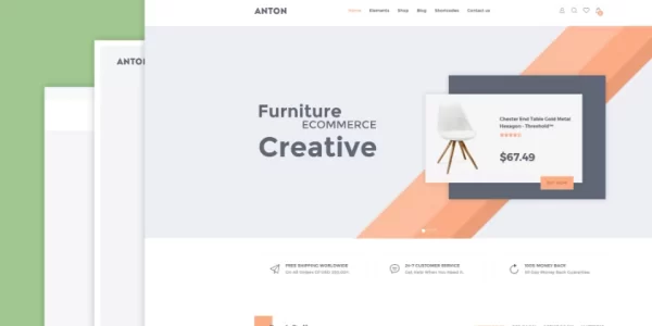 Anton Furniture WooCommerce WordPress Theme 3.7 GPL Theme