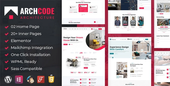Archcode Architect Design WordPress Theme 1.1 GPL Theme