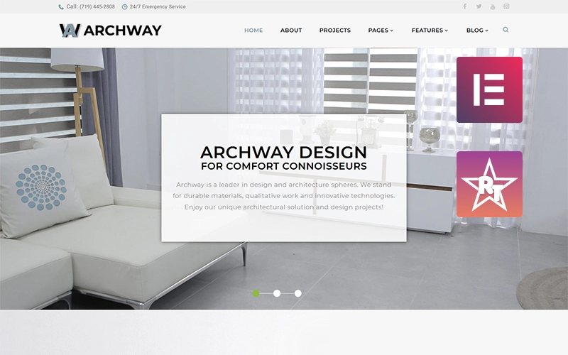 Archway Architecture Agency WordPress Elementor Theme WordPress Theme 1.0.0 GPL Theme