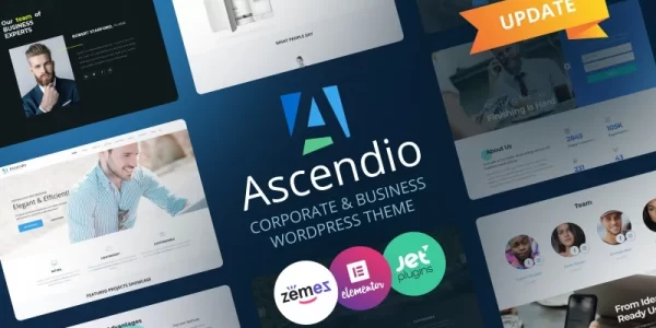 Ascendio Corporate Business WordPress Theme 1.0.0 GPL Theme