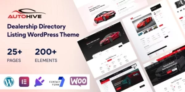 Autohive Car Dealer Rental WordPress Theme 1.0.0 GPL Theme