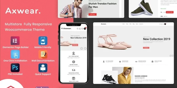 Axwear Fashion Multipurpose WooCommerce Theme 1.0 GPL Theme