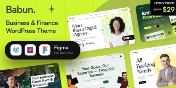 Babun Business Finance WordPress Theme 1.0.0 GPL Theme