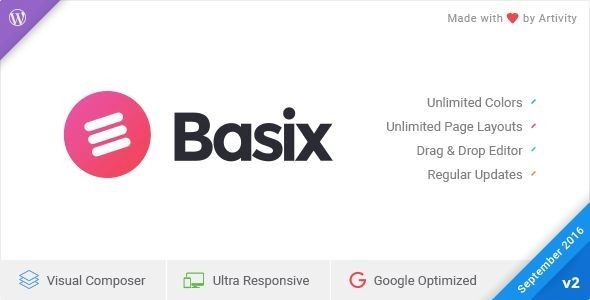 Basix Responsive WordPress Theme 4.0.1.30 GPL Theme