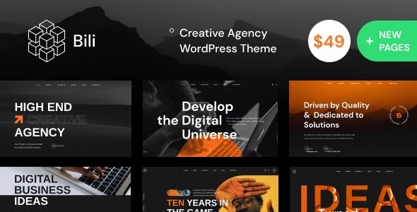 Bili Creative Agency WordPress Theme 1.1.6 GPL Theme